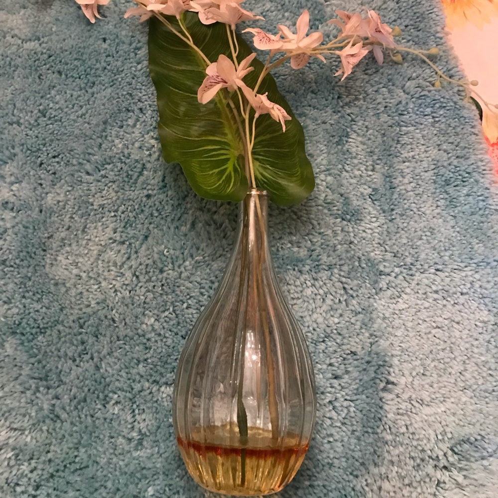 Faux Flowers With Vase